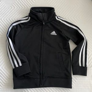 Black and white adidas jacket